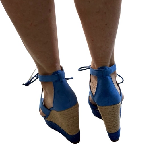 Lucky Brand Blue Sandal Wedges - Picture 9 of 13